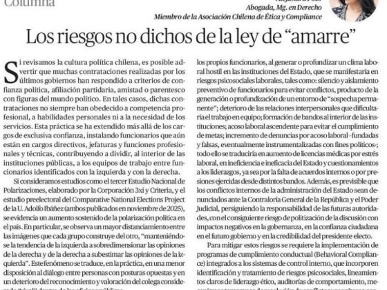 Los riesgos no dichos de la ley de “amarre”